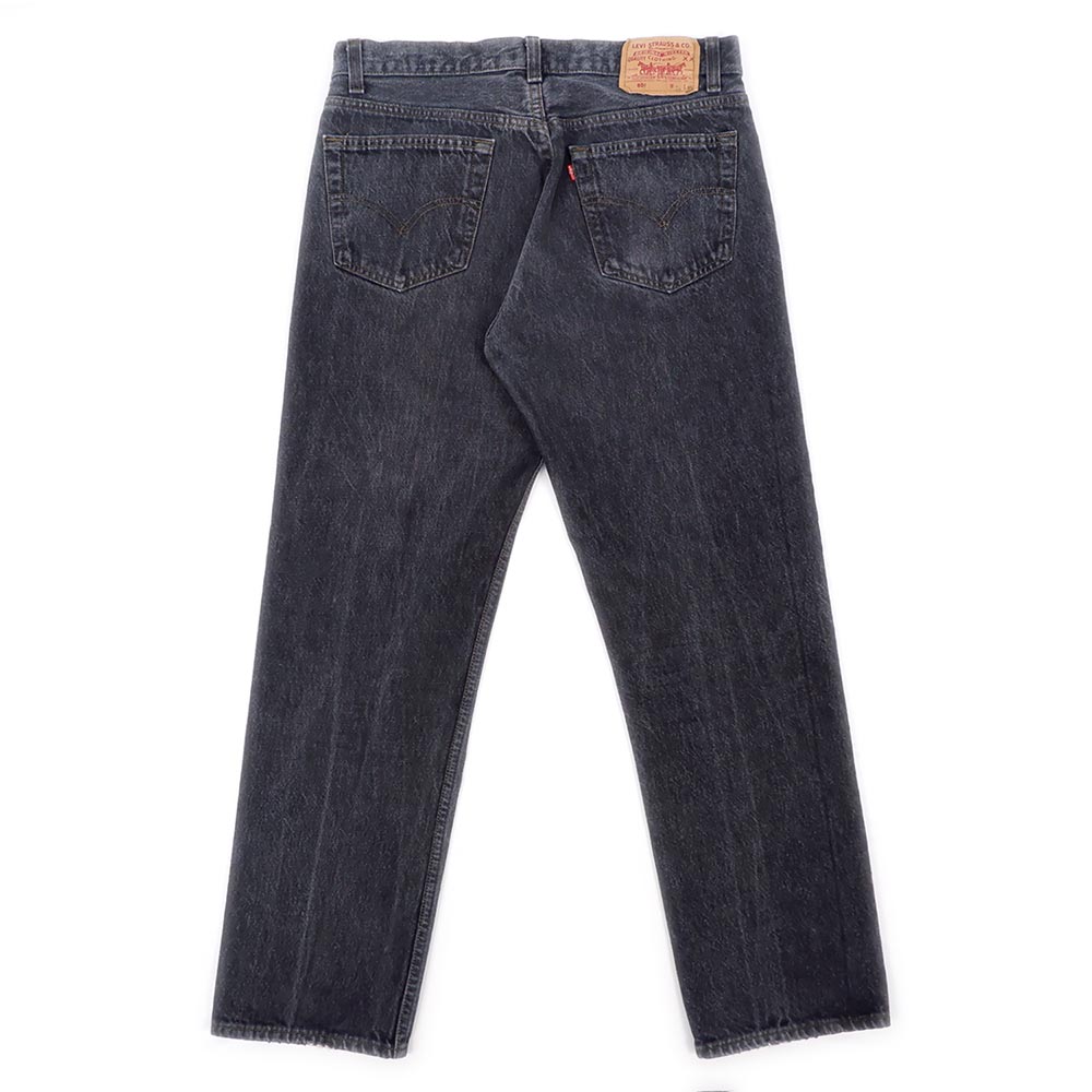 90's Levi's 501 先染め ブラックデニムパンツ