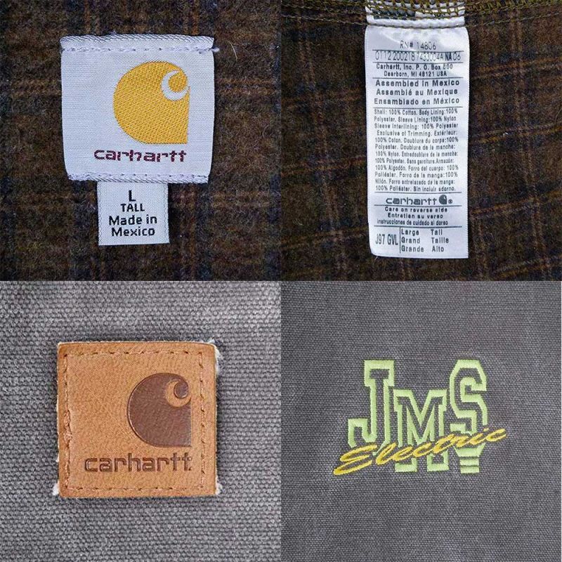 00's Carhartt デトロイトジャケット “企業ロゴ刺繍”