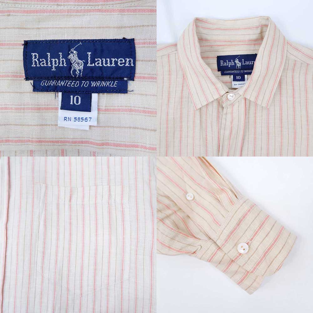 90's Polo Ralph Lauren リネンシャツ 