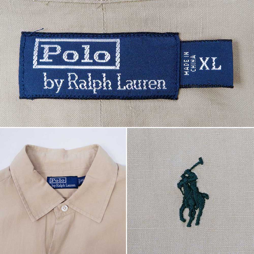 90's Polo Ralph Lauren S/S レギュラーカラーシャツ “LINEN × SILK”mtp03180901756539