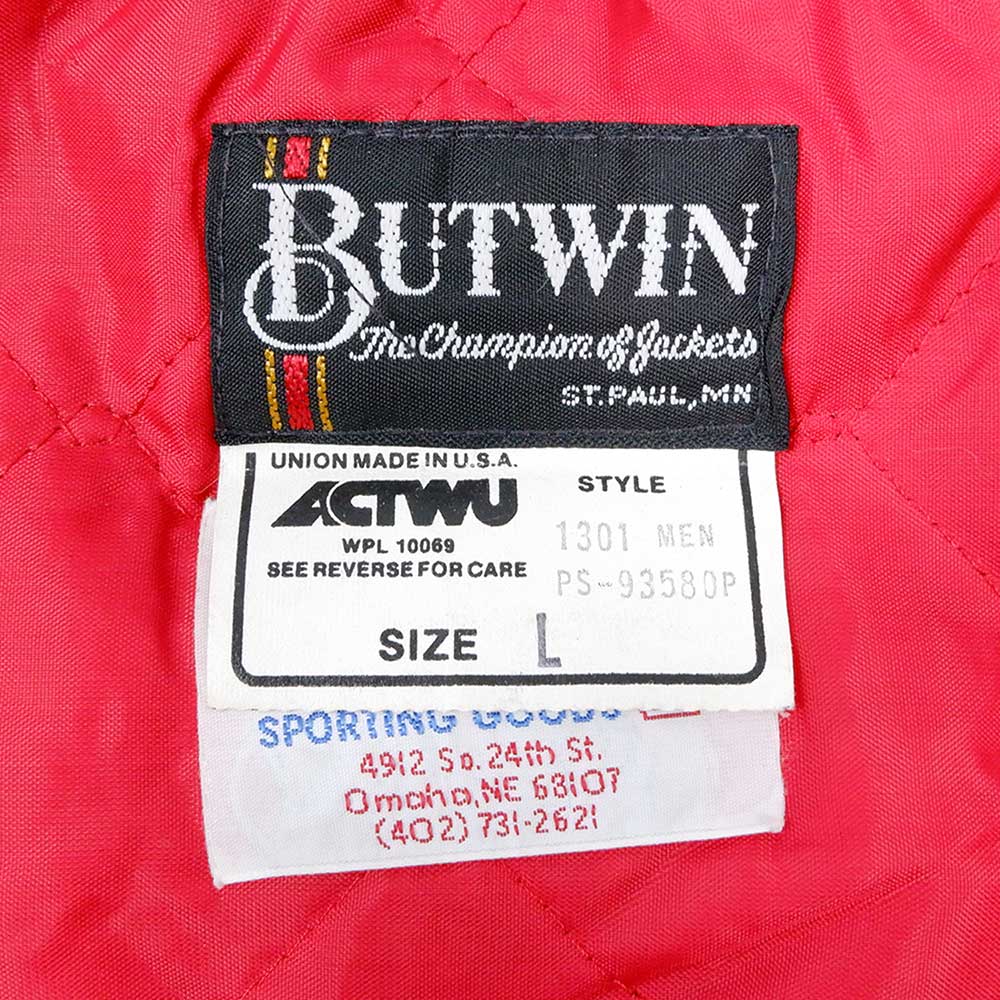 80's BUTWIN ナイロンスタジャン “MADE IN USA”mot010a2302253840 