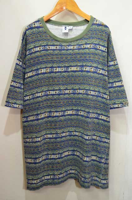 90's Columbia 総柄プリントTシャツ “MADE IN USA”mtp01980101752340