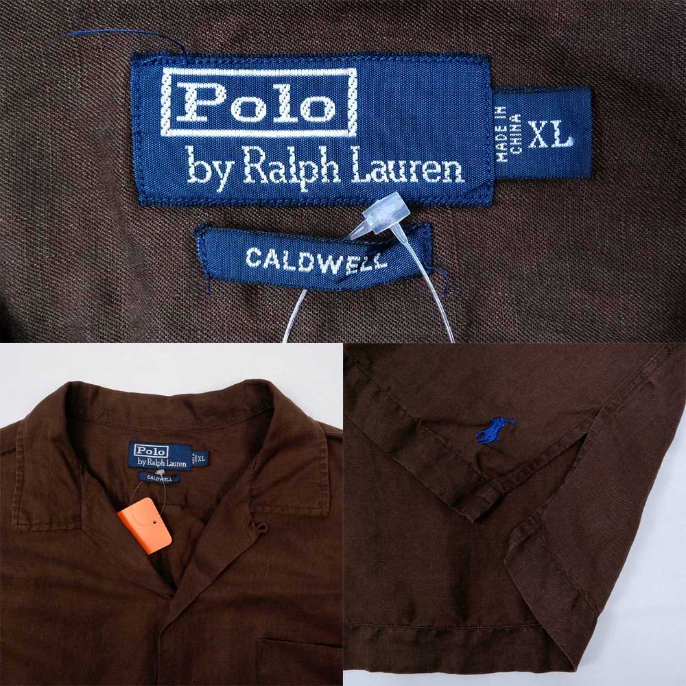 90's Polo Ralph Lauren S/S オープンカラーシャツ "CALDWELL"mtp03152702405441