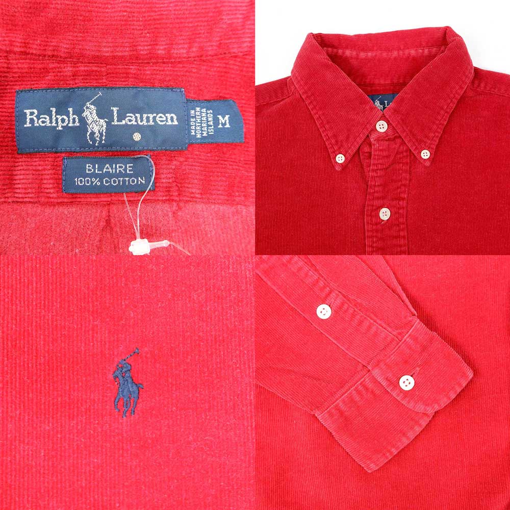 90's Polo Ralph Lauren コーデュロイ ボタンダウンシャツ 