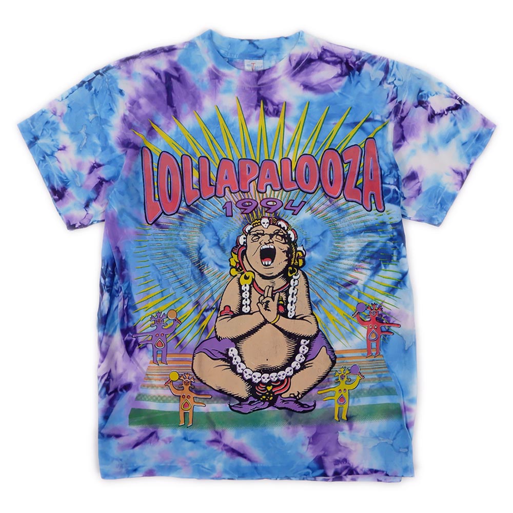 's LOLLAPALOOZA タイダイ染め プリントTシャツmtp