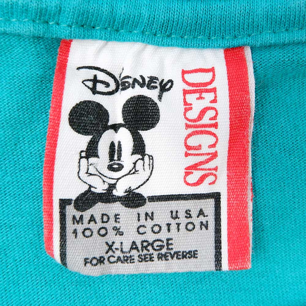 90's Disney キャラクタープリントTシャツ 