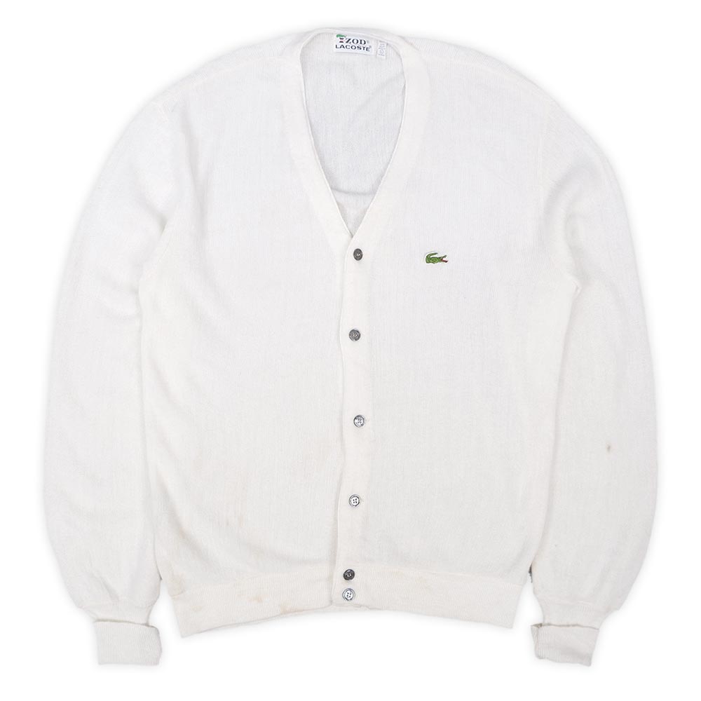 80's IZOD LACOSTE アクリルカーディガン 