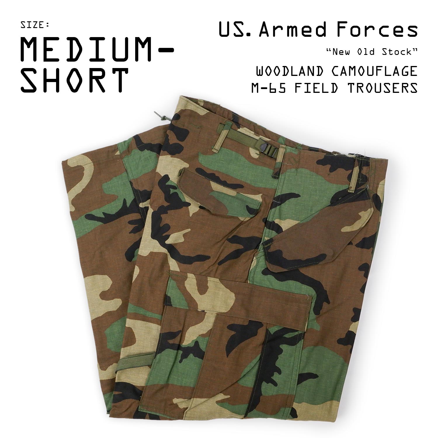 's US. Armed Forces M ウッドランドカモ柄 フィールドトラウザー