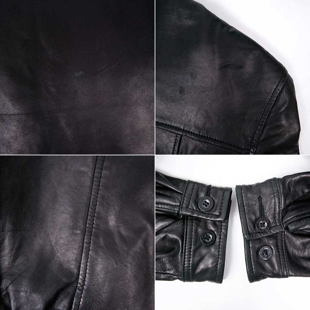 90's CHAPS Ralah Lauren レザー スウィングトップ