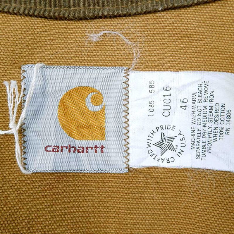 80's Carhartt コーデュロイ切り替え ワークジャケット “MADE IN USA