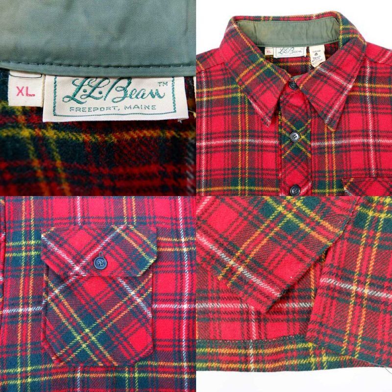 70's L.L.Bean プルオーバーウールシャツ