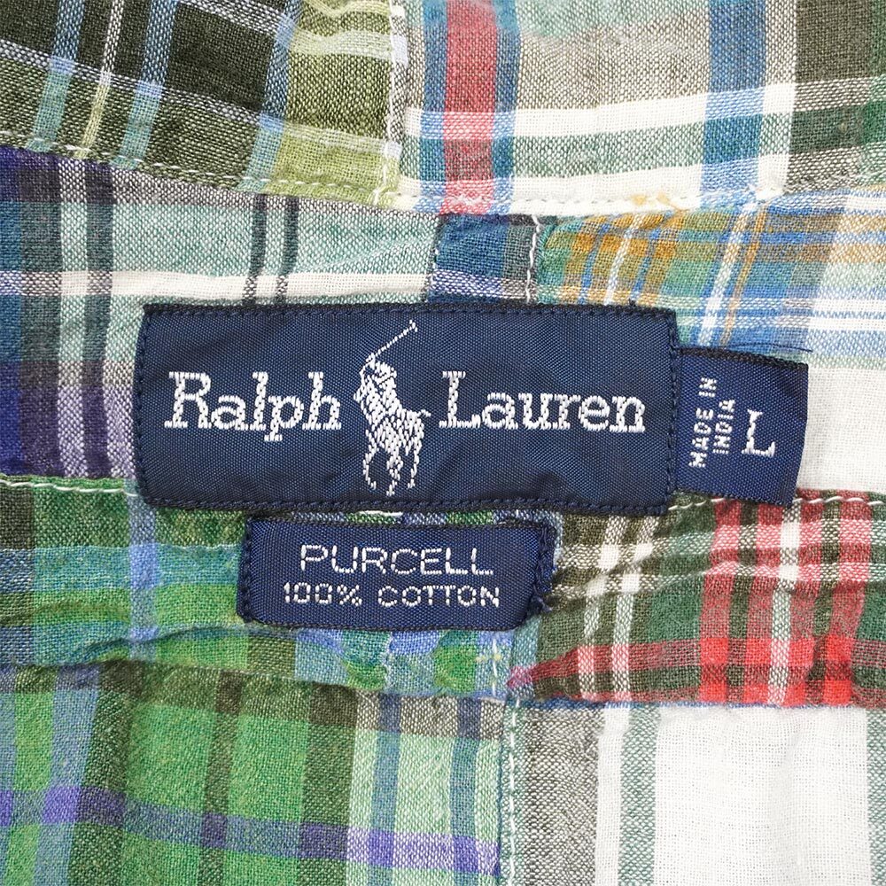 POST JUNK / 90's RALPH LAUREN パッチワーク ロングスリーブ