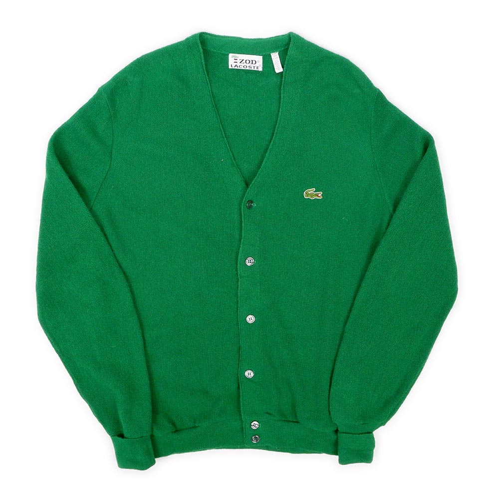 70's IZOD LACOSTE アクリルニット カーディガン 