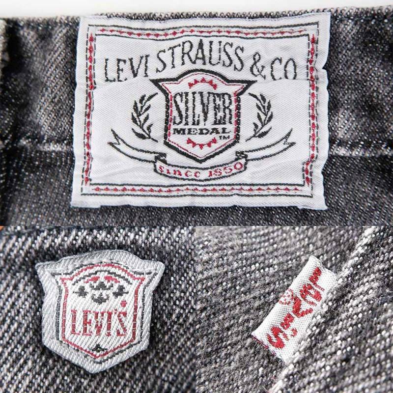 90'S Levis SILVER MEDAL SLIM FIT STRETCH BLACK DENIM PANTS