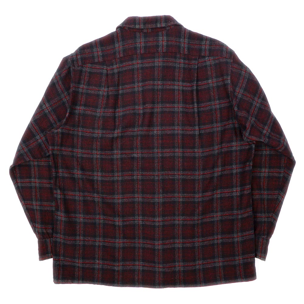 60's Pendleton ウールシャツ "BLACK BASE / MADE IN USA"mtp03011303002444