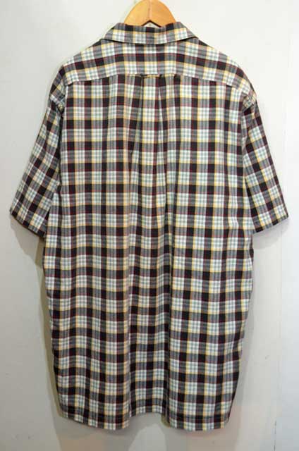 90's POLO Ralph Lauren チェック柄 S/S オープンカラーシャツ