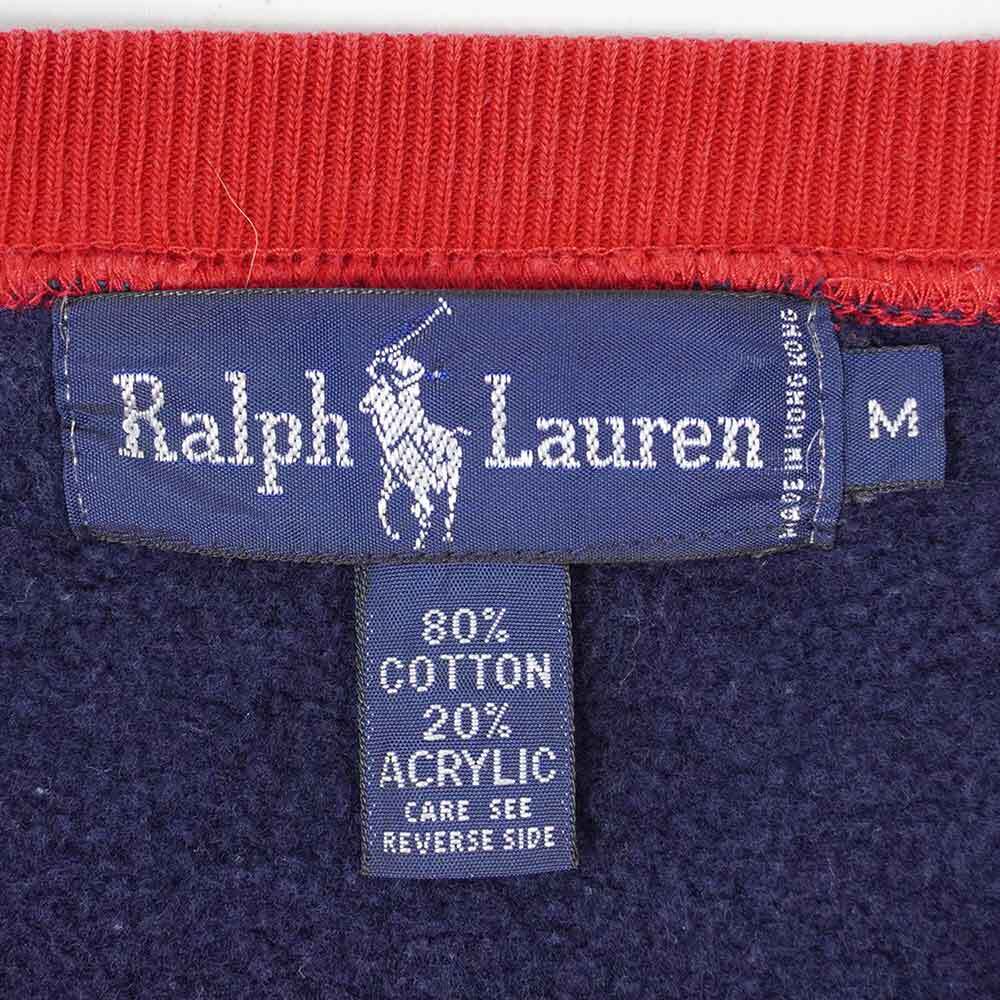 90's Polo Ralph Lauren エンブレムロゴ刺繍 スウェット