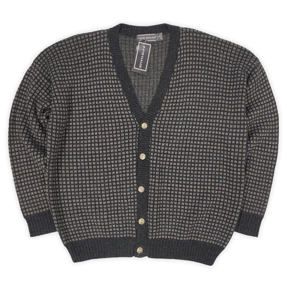 90's DAVID TAILOR アクリルニット カーディガン 