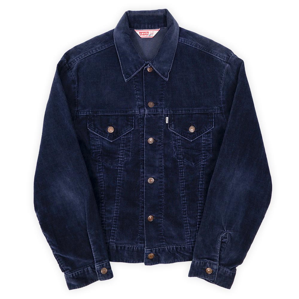 70's Levi's 70505 コーデュロイJKT ネイビー 表記(46)39sLevi