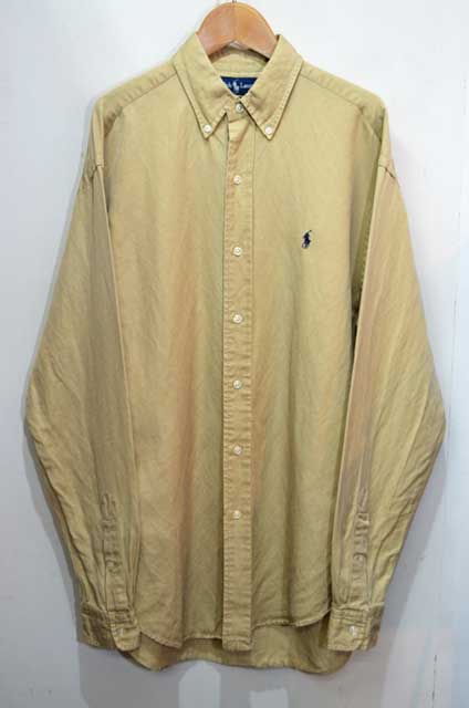 90's Polo Ralph Lauren ボタンダウンシャツ “BLAKE / SILK×LINEN”