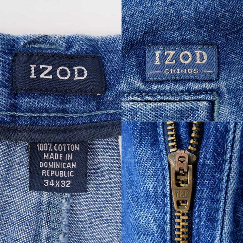 00's IZOD 2タック デニムトラウザーmbm01141801505146｜VINTAGE ...