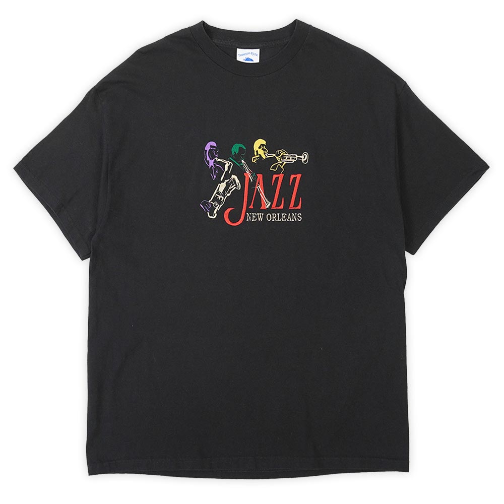 90-00's JAZZ NEW ORLEANS ロゴ刺繍Tシャツ