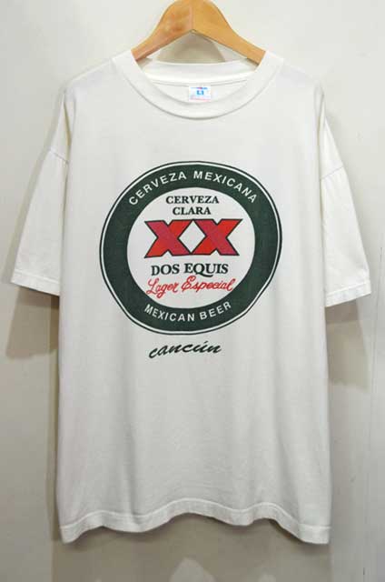 90's DOS EQUIS XX ロゴプリントTシャツ