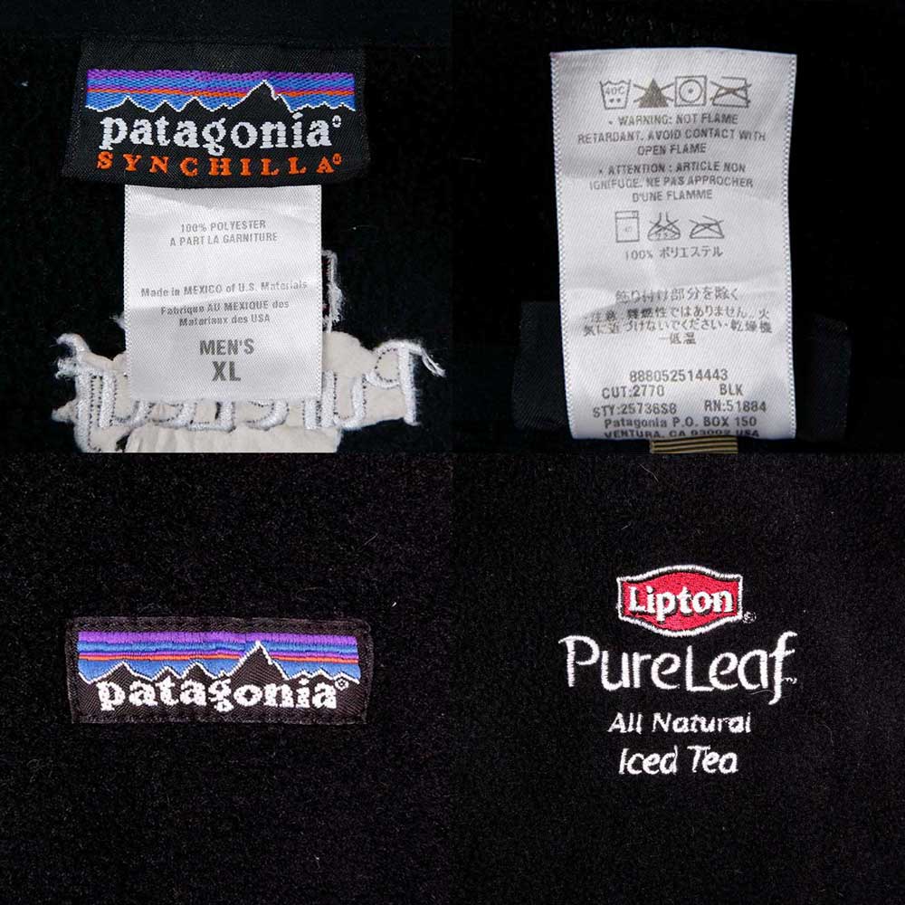 00's Patagonia ハーフジップ シンチラフリースジャケット “Liptonロゴ ...