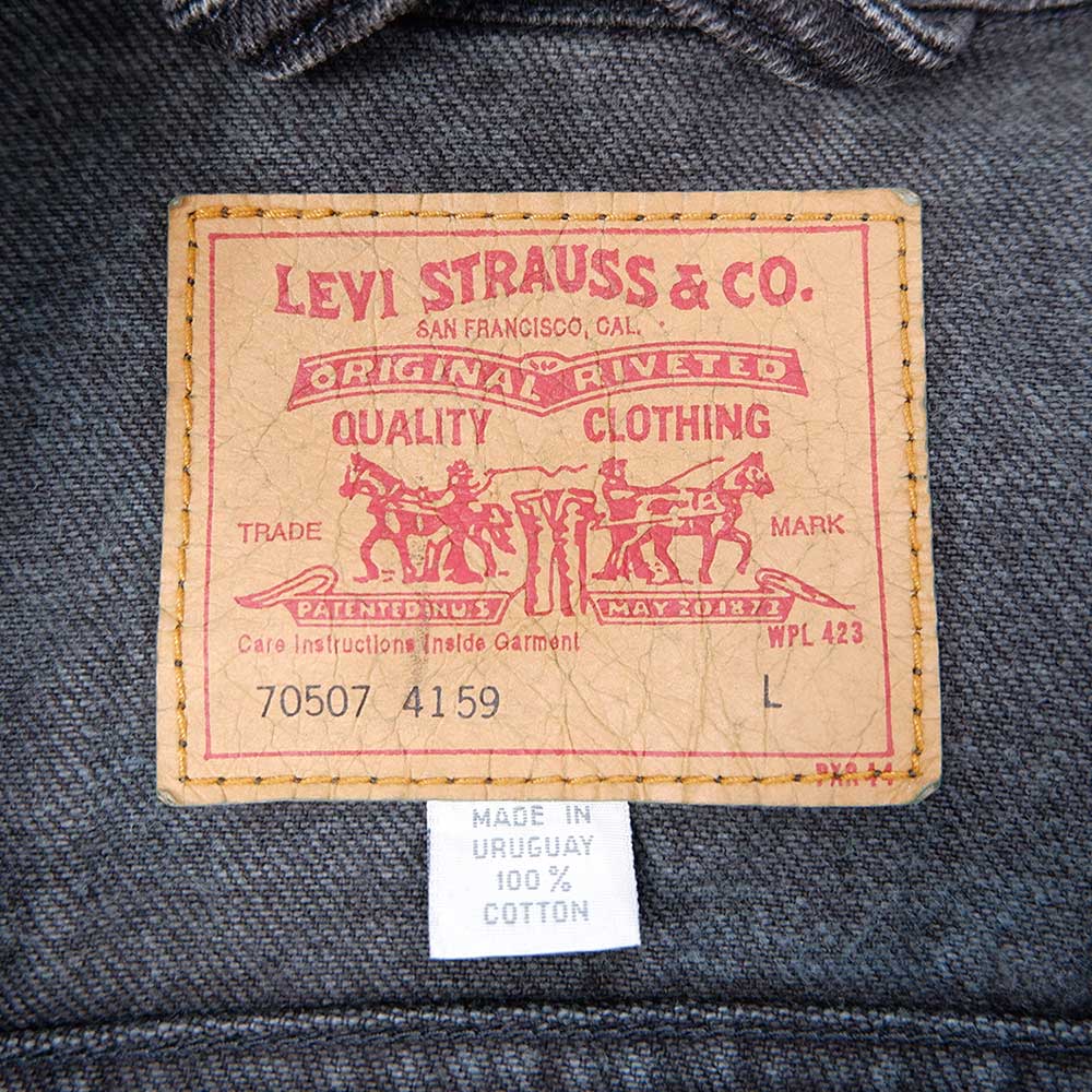 90's Levi's 70507-4159 ブラックデニムジャケット