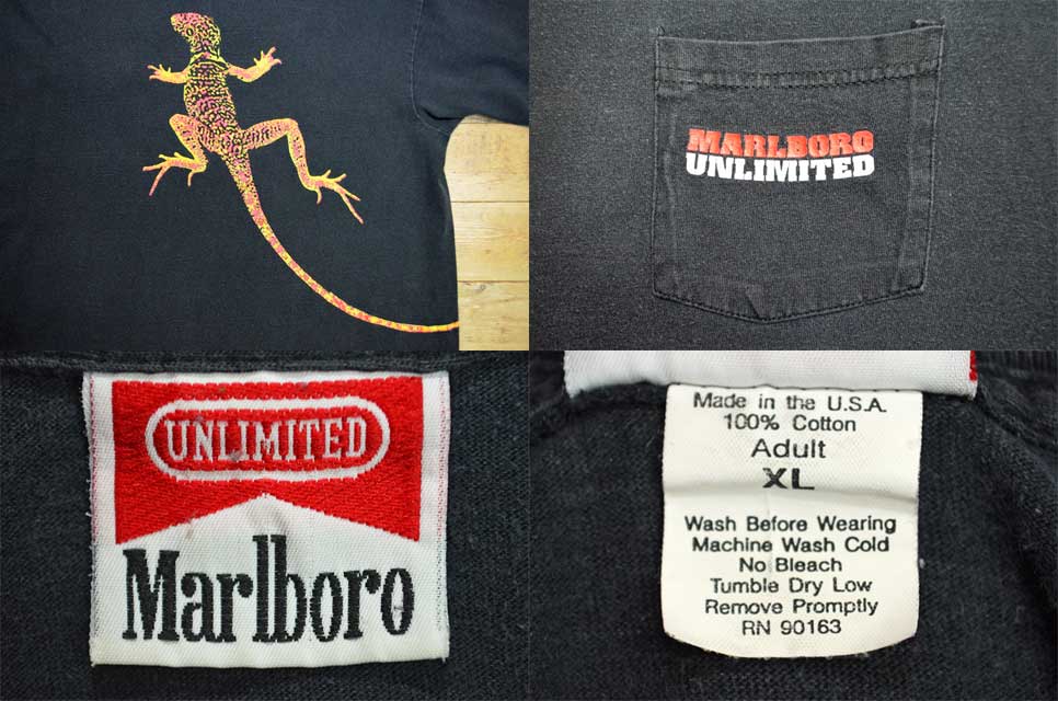 90's Marlboro ポケットTシャツ “Lizard / MADE IN USA”