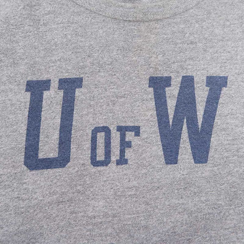 80's Champion 88/12 染み込みプリントTシャツ “U of W / MADE