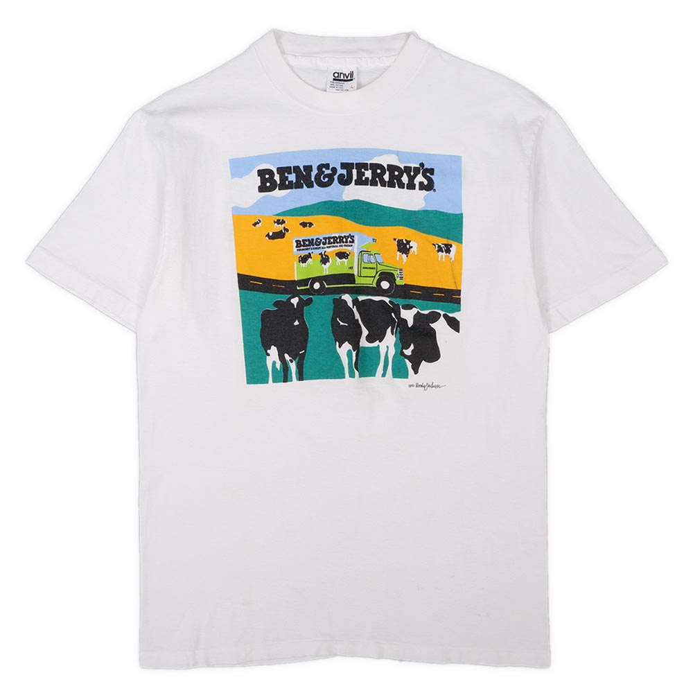 90's BEN&JERRY'S 両面プリントTシャツ 