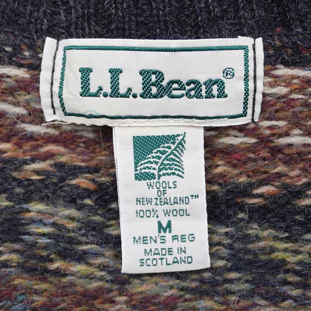 ノルディック柄フィッシャーマンUSA❗️L.L.Bean90sノルディック柄スコットランド製高品質 超美品