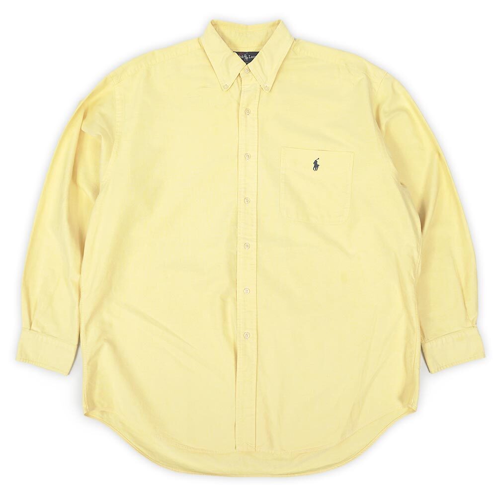 90's Polo Ralph Lauren ボタンダウンシャツ “BIG SHIRT / YELLOW”