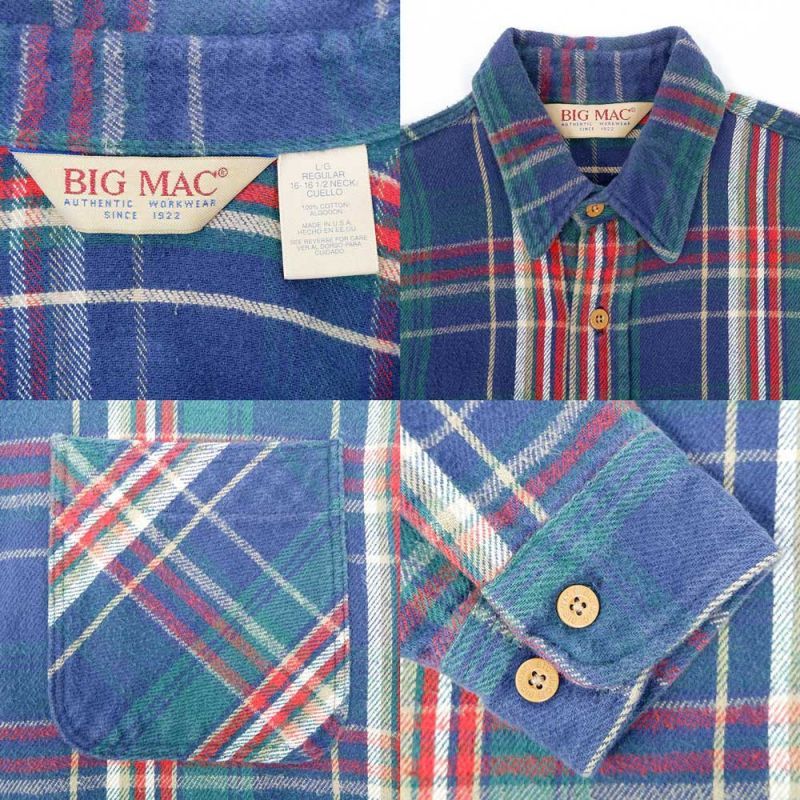 90’s Vintage BIG MAC ネルシャツ / USメンズ