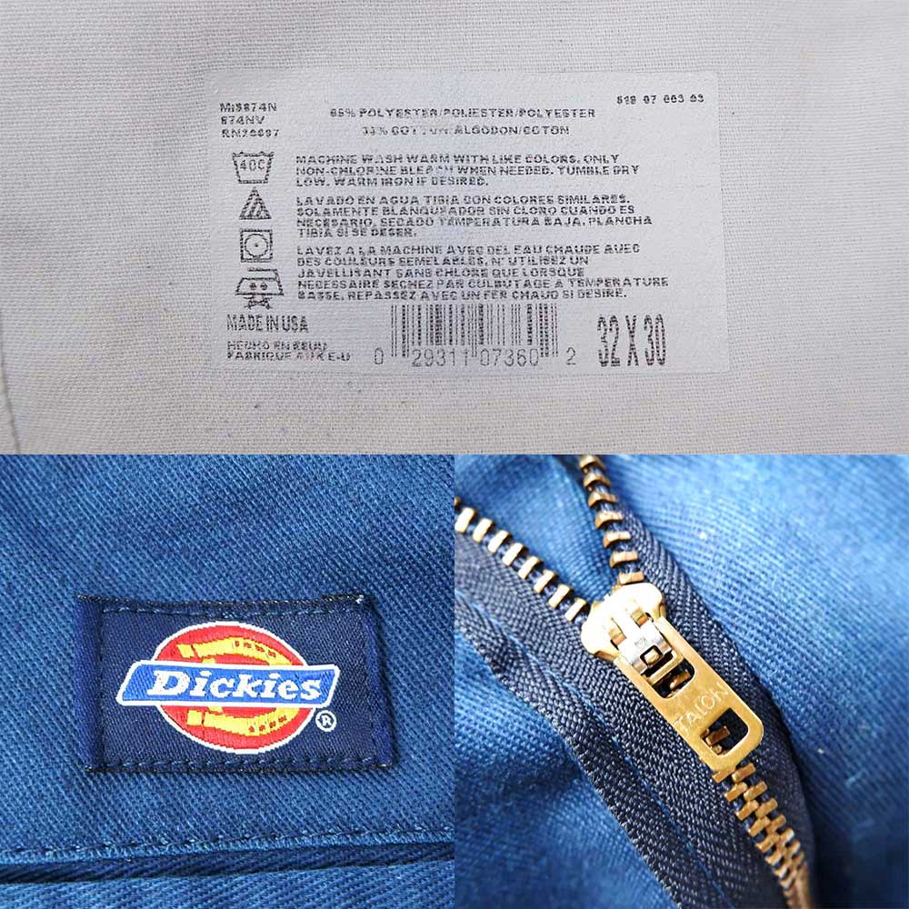 売れ筋商品 DICKIES 874ワークパンツW32 32×30 874NV ネイビー