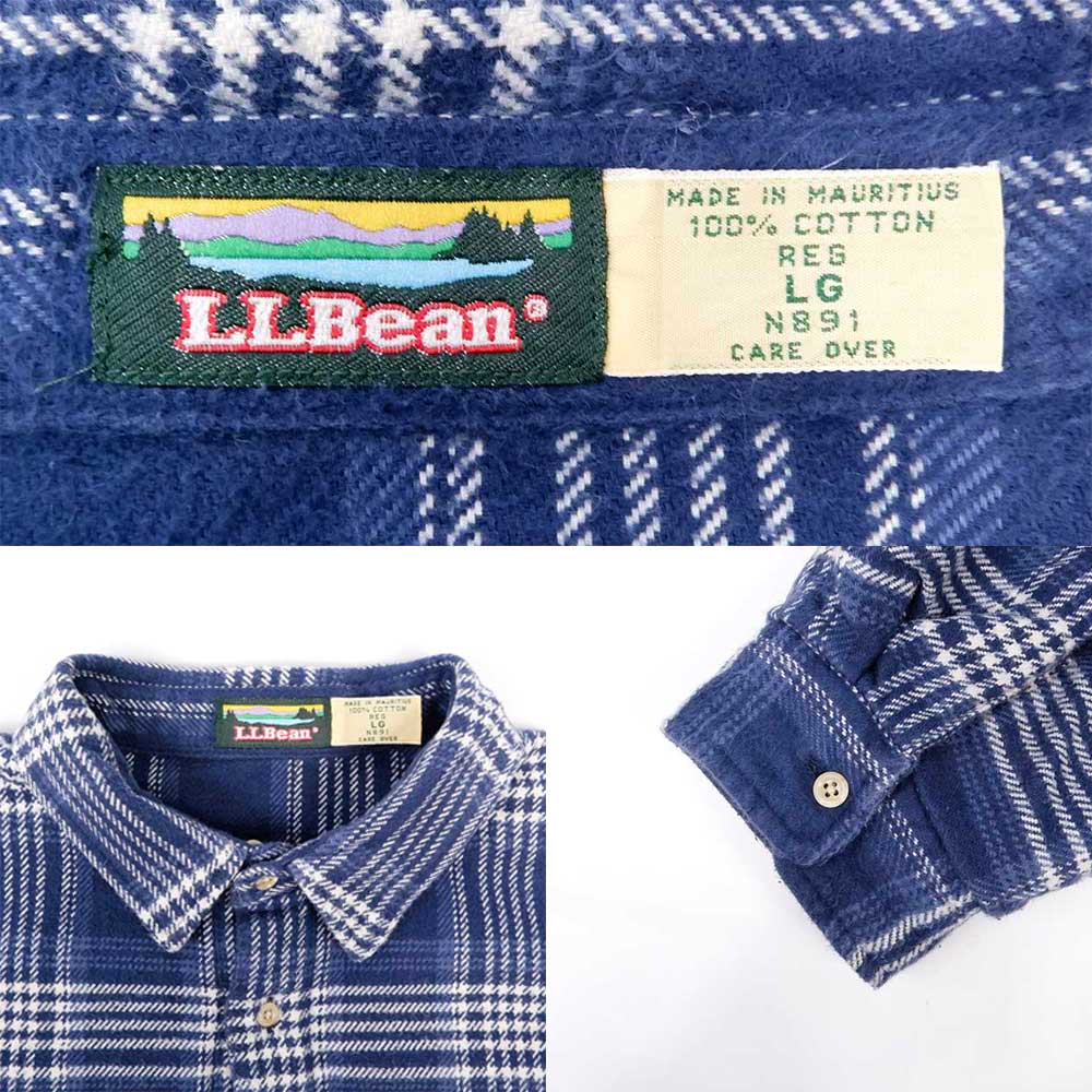 L.L.BEAN ネルシャツ