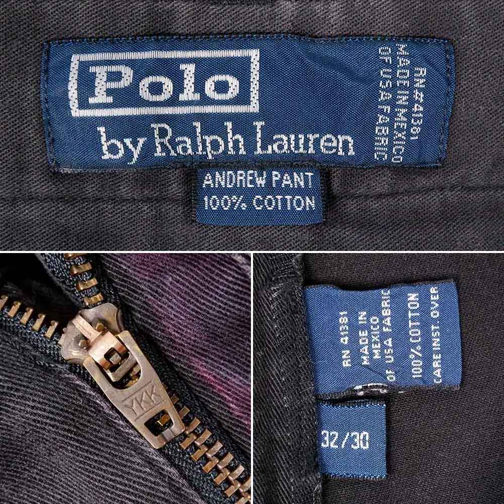 90's Polo Ralph Lauren 2タック チノトラウザー 