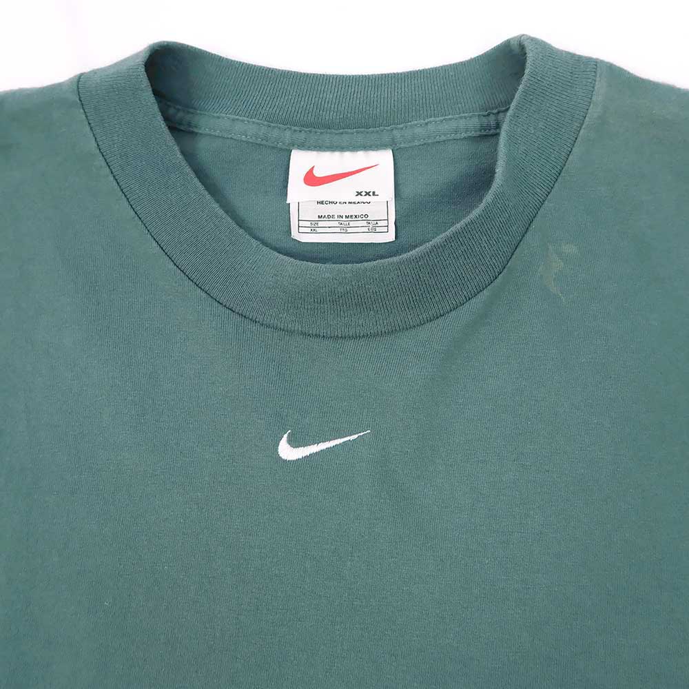 90sNIKE ナイキ ロゴ ウェア  Tシャツ サッカー グリーンスウォッシュ