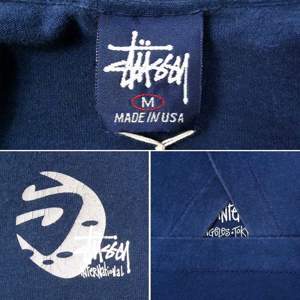 90's OLD STUSSY プリントTシャツ "MADE IN USA"mtp01153002105461｜VINTAGE