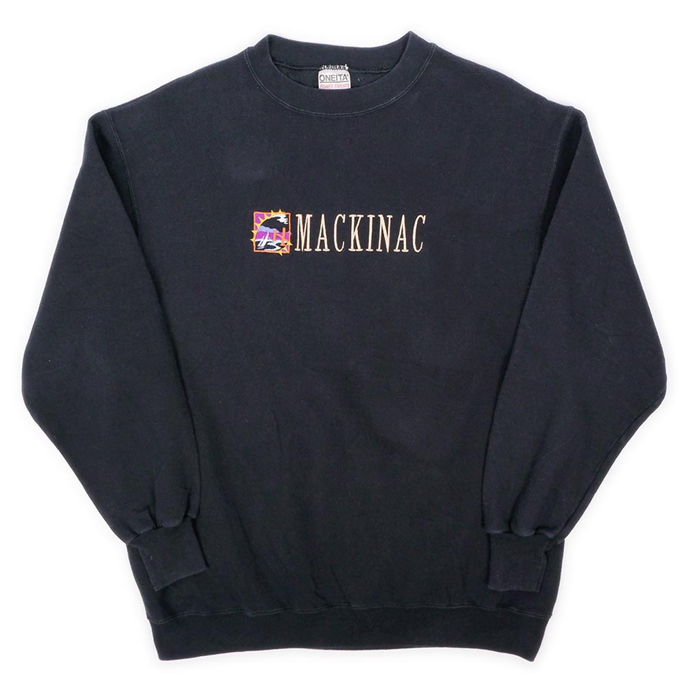 90's MACKINAC スーベニアスウェット "ONEITA body / MADE IN USA"mtp04141901005161