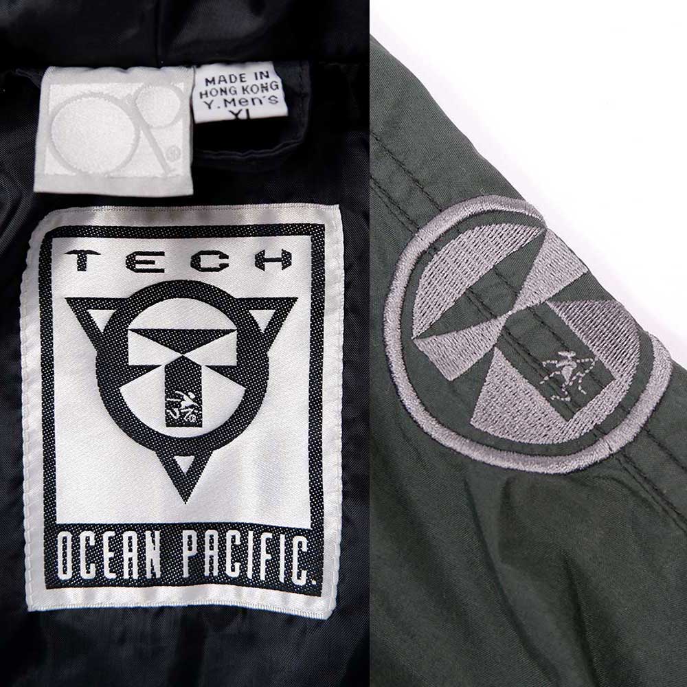 90's OCEAN PACIFIC TECH ナイロンアノラックパーカー