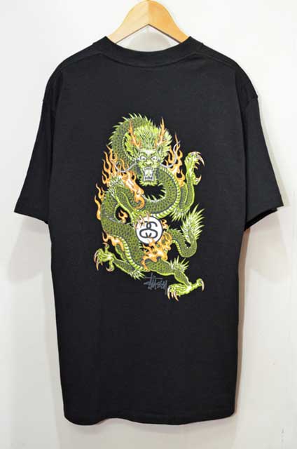 90's OLD Stussy プリントTシャツ “DRAGON / MADE IN USA / DEADSTOCK”