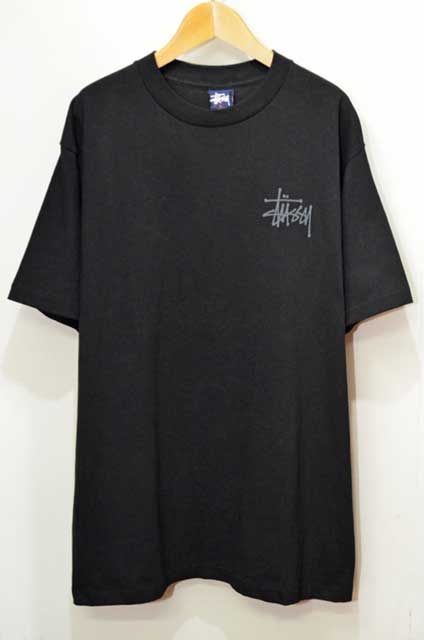 【STUSSY】90s old stussy マイクTシャツ カスタメイド 黒