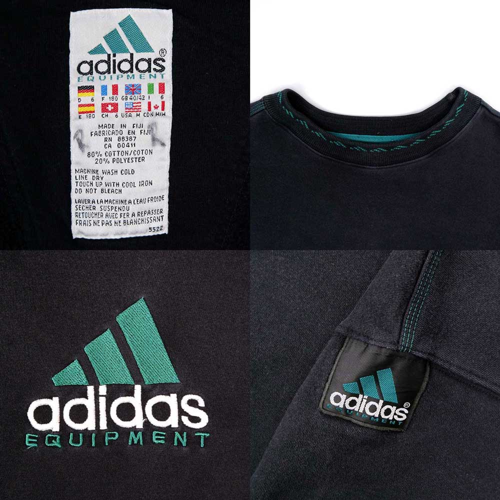 90年代 アディダス adidas EQUIPMENT エキップメント ワンポイントロゴ