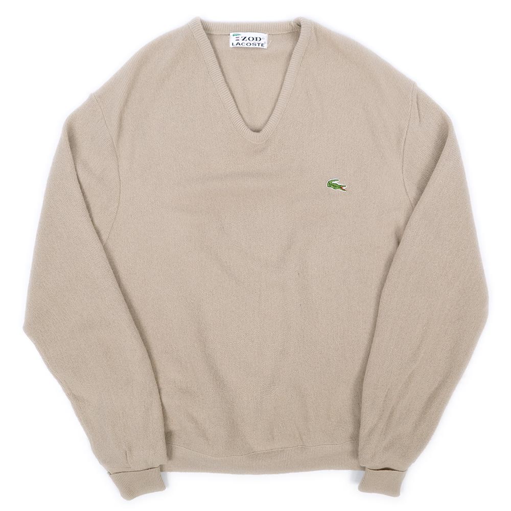 80年代 ラコステ LACOSTE IZOD Vネック アクリルニットセーター USA製 メンズXL ヴィンテージ /eaa266657