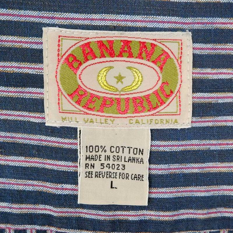 80's Banana Republic S/S コットンワークシャツmtp03170501256063｜VINTAGE / ヴィンテージ