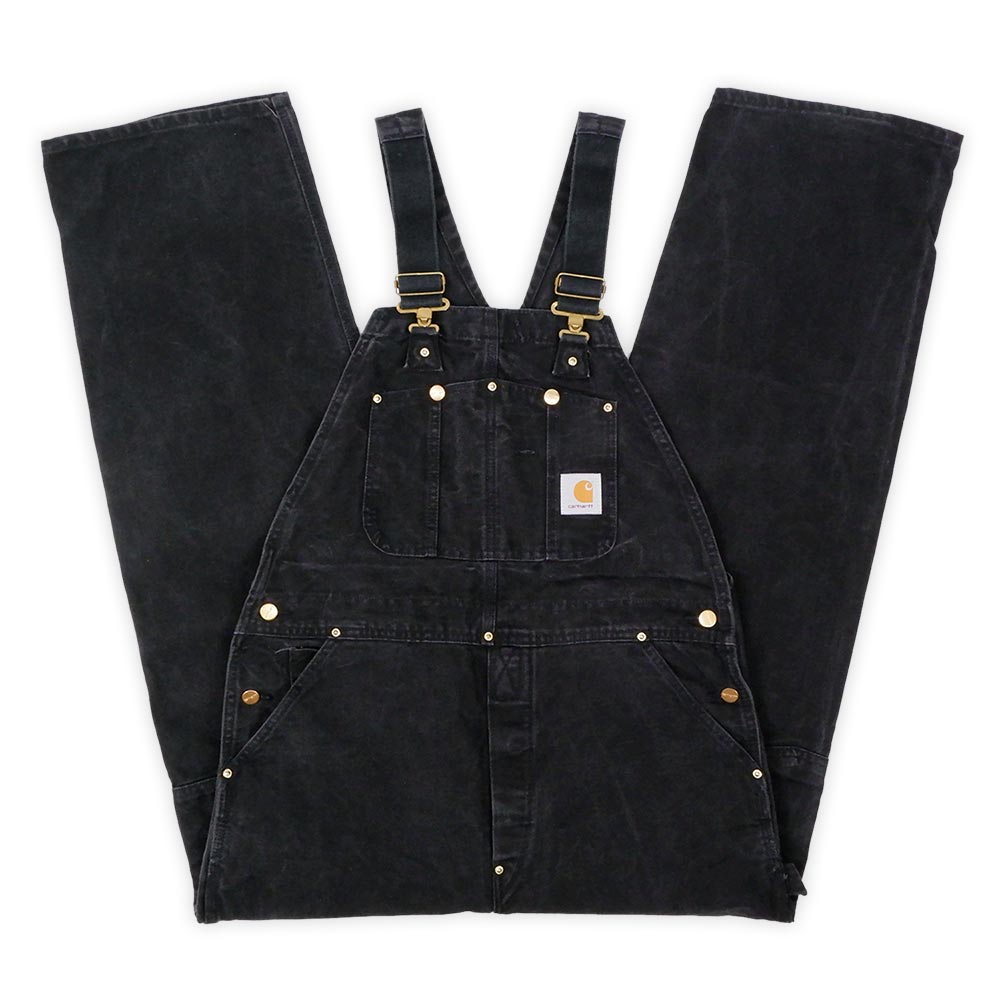 90's Carhartt ダブルニー ダックオーバーオール "BLACK / MADE IN USA"mbm02160803005564