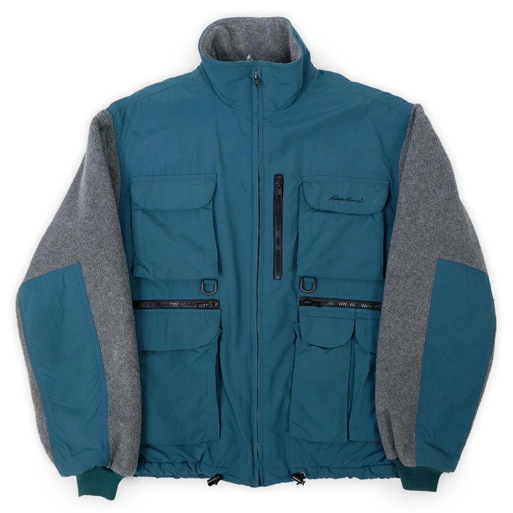 Eddie Bauer Fishing fleece jacket 90’s