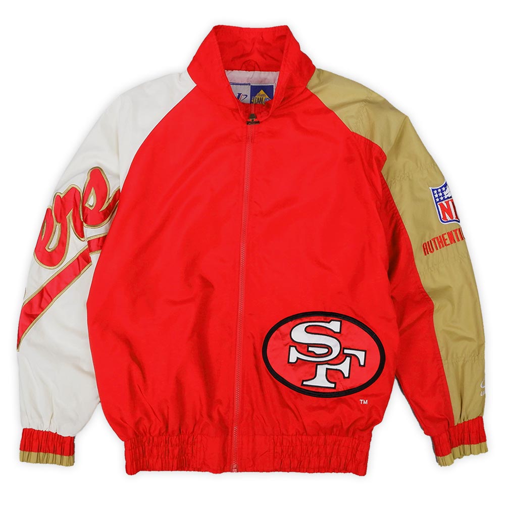 【美品】49ers  ナイロンジャケット　ボア　フード